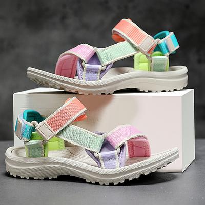 Sommer Mädchen Mode Leichte Outdoor Freizeit Trend Mehrfarbige Sandalen Strandschuhe Hausschuhe