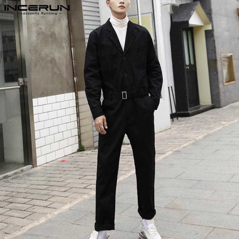 Buy INCERUN Cool Men Jumpsuit Cargo 