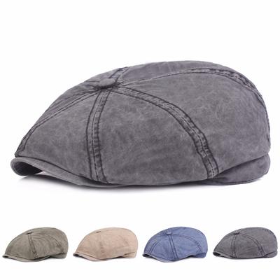 Retro Newsboy Cap Painters Hat Male Octagonal Cap Beret