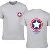 Classic Captain America Men's Casual T-shirt With Short Sleeves And O-neck Design
