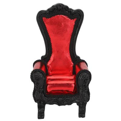 Soporte de Exhibición de Joyería con Forma de Sofá Soporte para Anillos de Dedo Pendientes Vitrina para Decoración de Escaparate Rojo