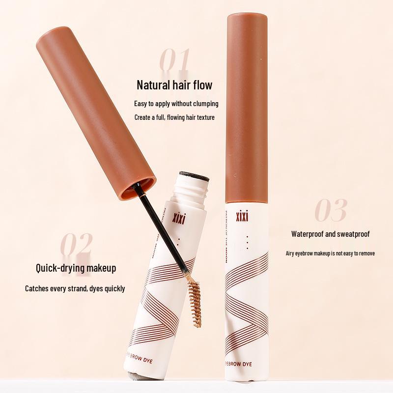 Makeup Xixi Natural Eyebrow Cream: Pure, Wild, 3D, Waterproof, Sweatproof, Long-lasting, Decolorization-resistant.
