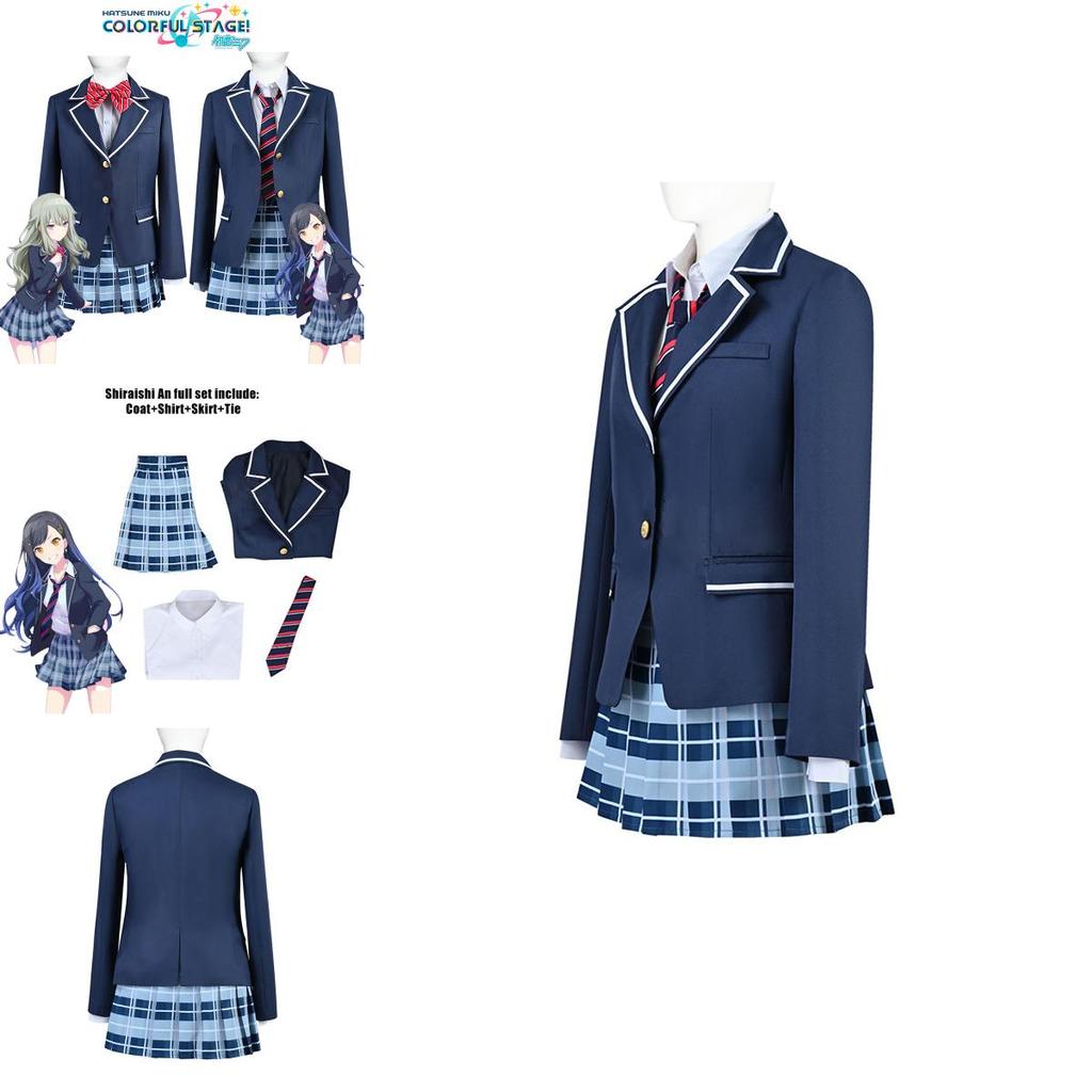 Project Sekai Colorful Stage Feat Cosplay Costume School Uniform Outfit Carnival