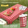 Disposable Tablecloth Outdoor Convenient Camping Thickened Picnic Mat Waterproof and Oil-proof Rectangular Stone Tablecloth