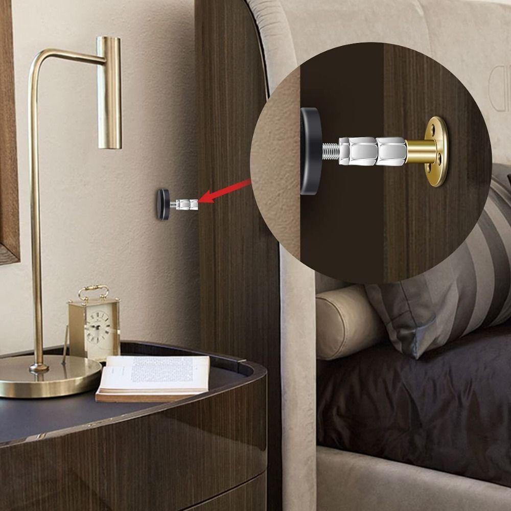 4pcs Adjustable Headboard Stabilizer Anti Scratch Anti-Shake Fixer Bed Stabilizer Storage Box