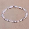 Wedding Nice Gift Copper Color 6MM Chain Men Women Jewelry Fashion Beautiful Bracelet Free Shipping