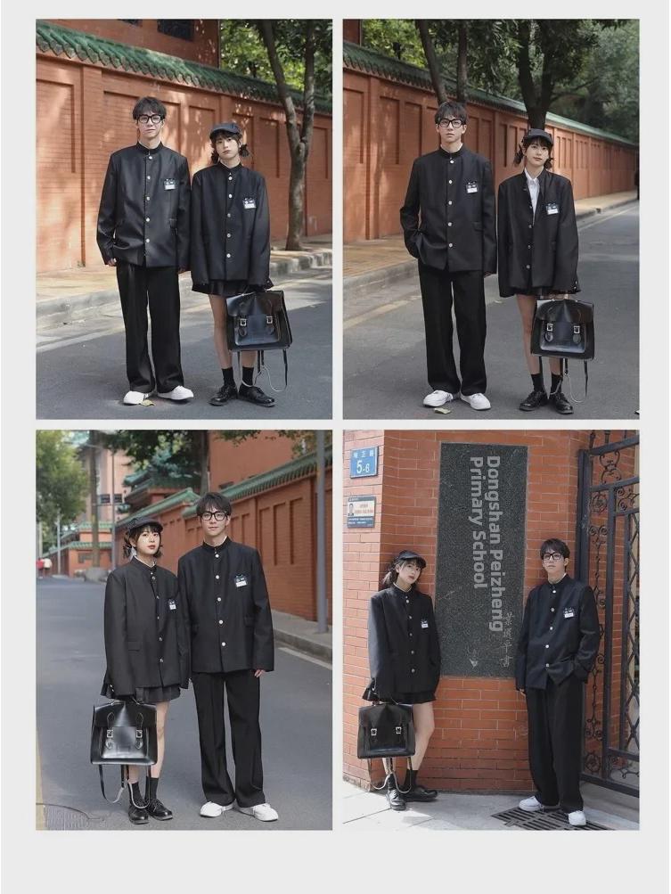 Herren Zhongshan Freizeitanzug im japanischen Stil mit Stehkragen - College-inspiriertes Design