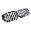 Gloss Black Front Bumper Grille Grill Fit BMW G05 LCI X5 2024+ Single Line