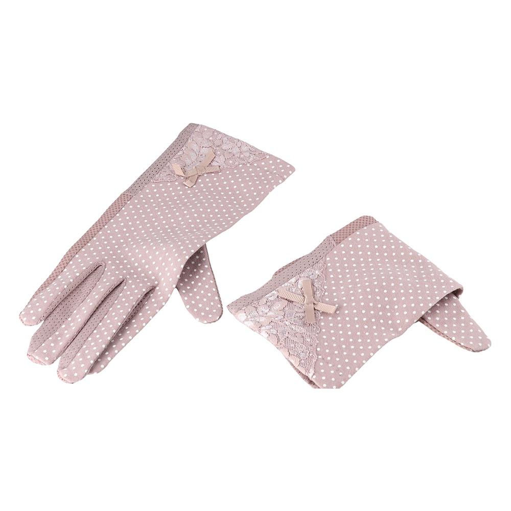 Women Breathable Stretch Slip Resistant Driving Glove Lace Gloves Sunscreen Gloves