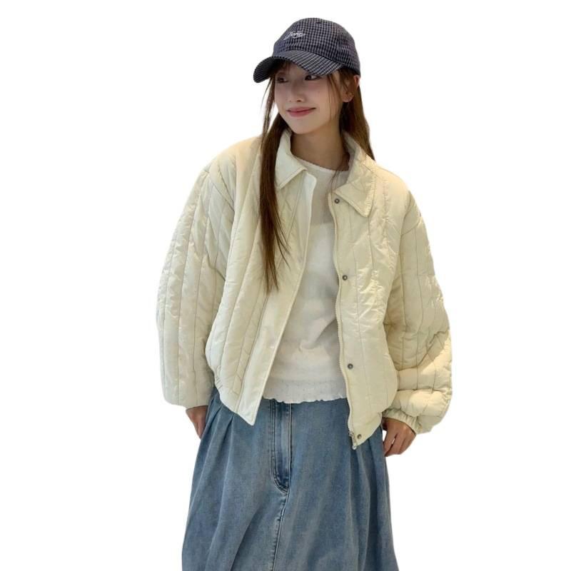 Women's  Short Down Jacket Turn-down Collar