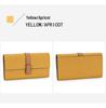 Women's Top Grain Cowhide Color Block Long Wallet - Large Capacity, Multifunctional Clutch & Phone Bag