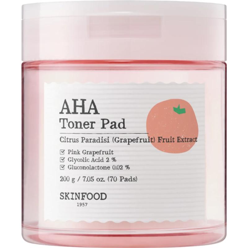 Skinfood Pink Grapefruit AHA Toner Pad (70ea)