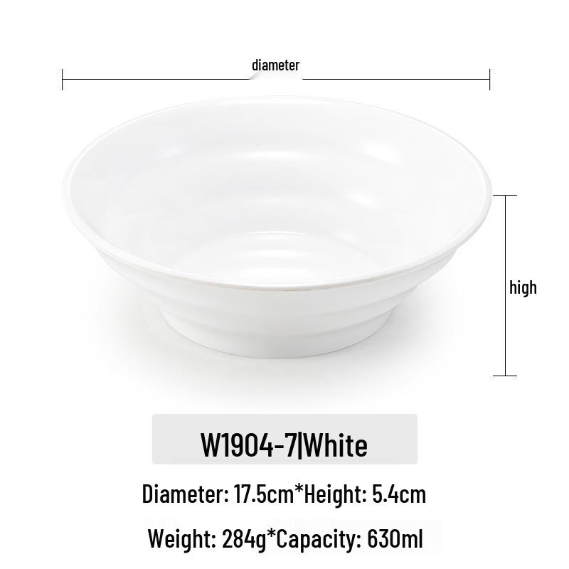 

Kaibaiya Melamine Bowl for Soup, Noodles, Ramen, Wonton, and Mala Tang. Ideal for Noodle Shops and Commercial Use.