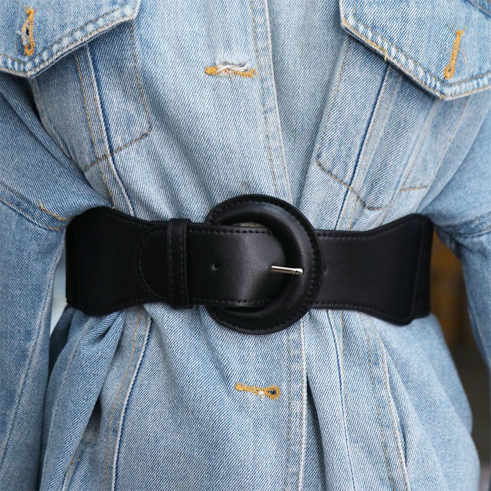 Leather Elastic Cummerbunds Elastic Wide Waist Corset Elegant Corset Belt Ladies