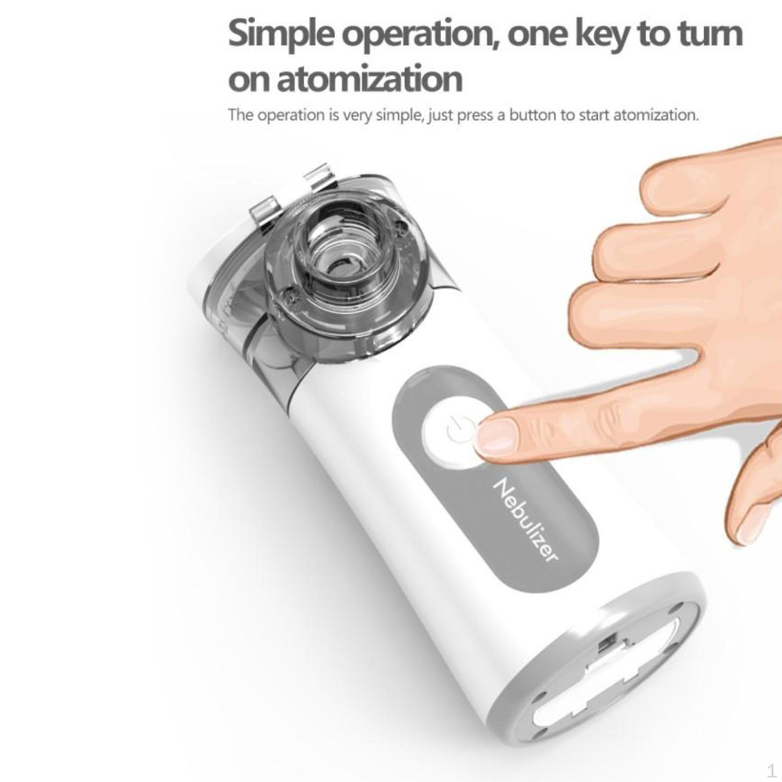 Mini Handheld Portable Inhale Silent Inhalator for серый