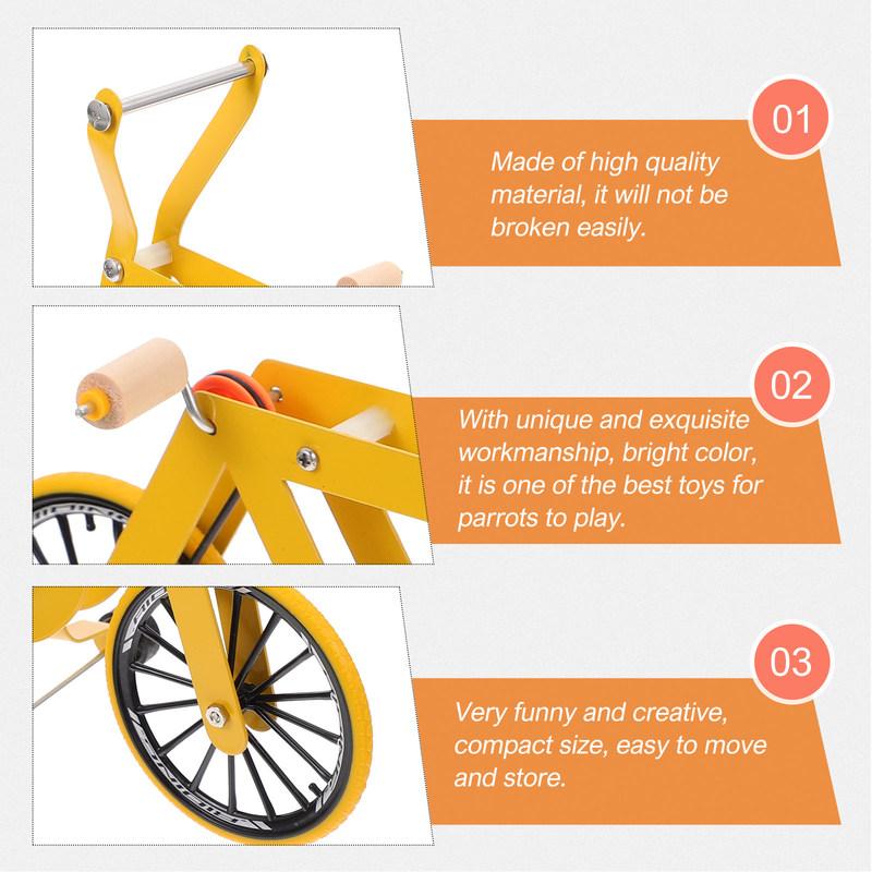 Parrot Bike Training Plastic Educational Bird Game Bright Color Visual Learning Parrot Training Supplies Birds Educational