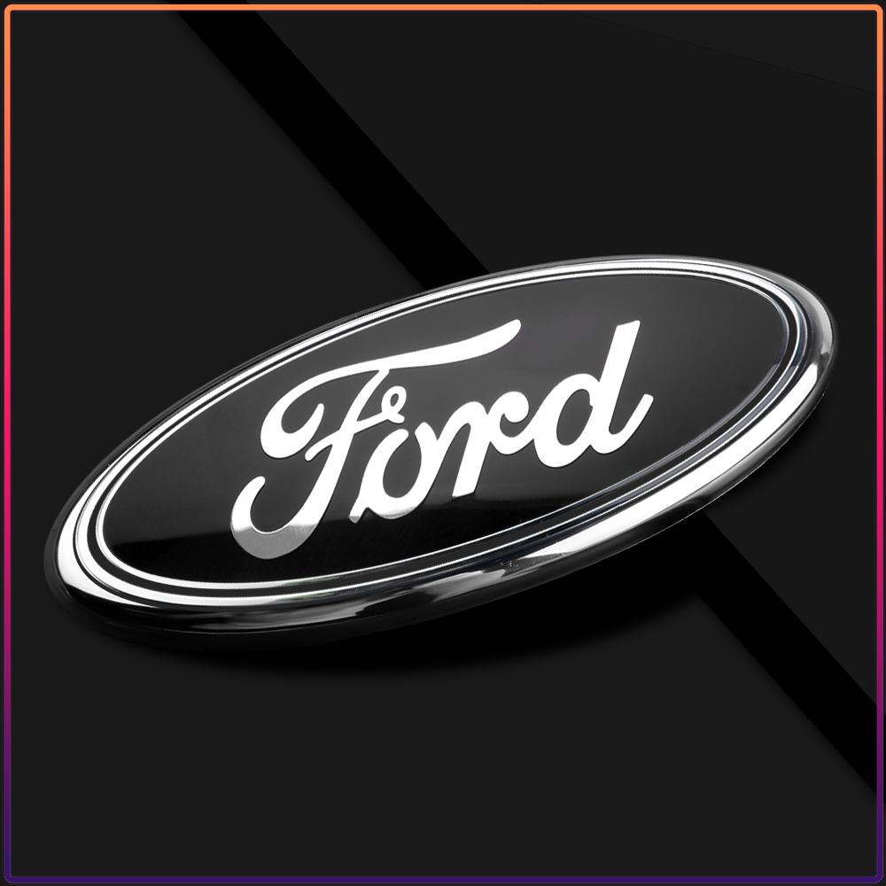 11.5x4.5cm Rear Trunk Emblem Sticker for Ford Ranger Escape Mondeo Fusion Fiesta Kuga Edge Focus Mustang Car Logo Badge Accessories