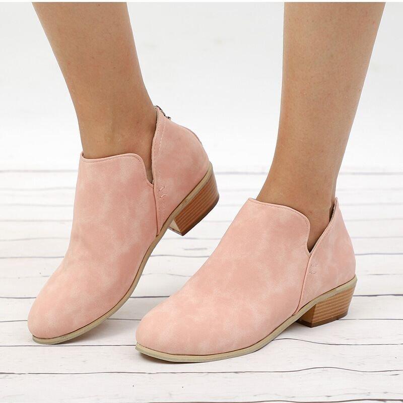 Platform Boots Autumn Women Plus Size 36-43 Shoes for Women Ankle Boots Square Heel Fashion Comfortable Non-slip Botas De Mujer