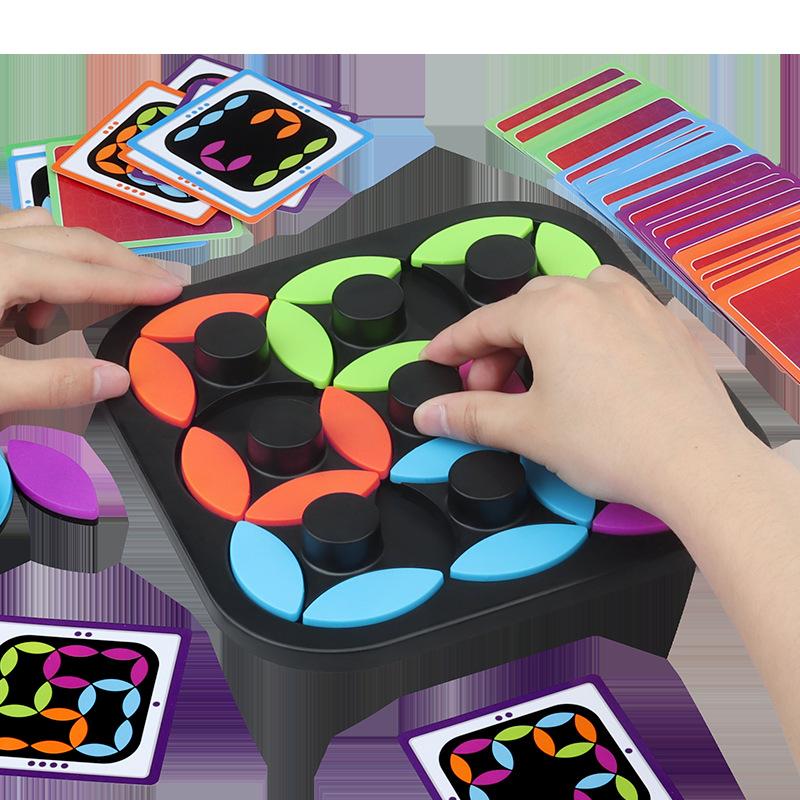 Rotační puzzle Puzzle Stolní hra Interaktivní zábava pro rodiče a děti Vnitřní zábava Sada v barevné krabici