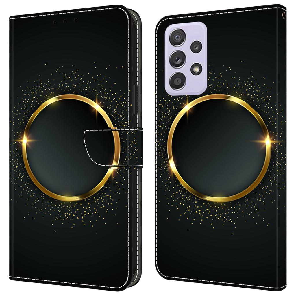 Pro Samsung Galaxy A52 4G/5G/A52s 5G Pouzdro Vzorový tisk Vyklápěcí Folio Kožený Kryt na Telefon