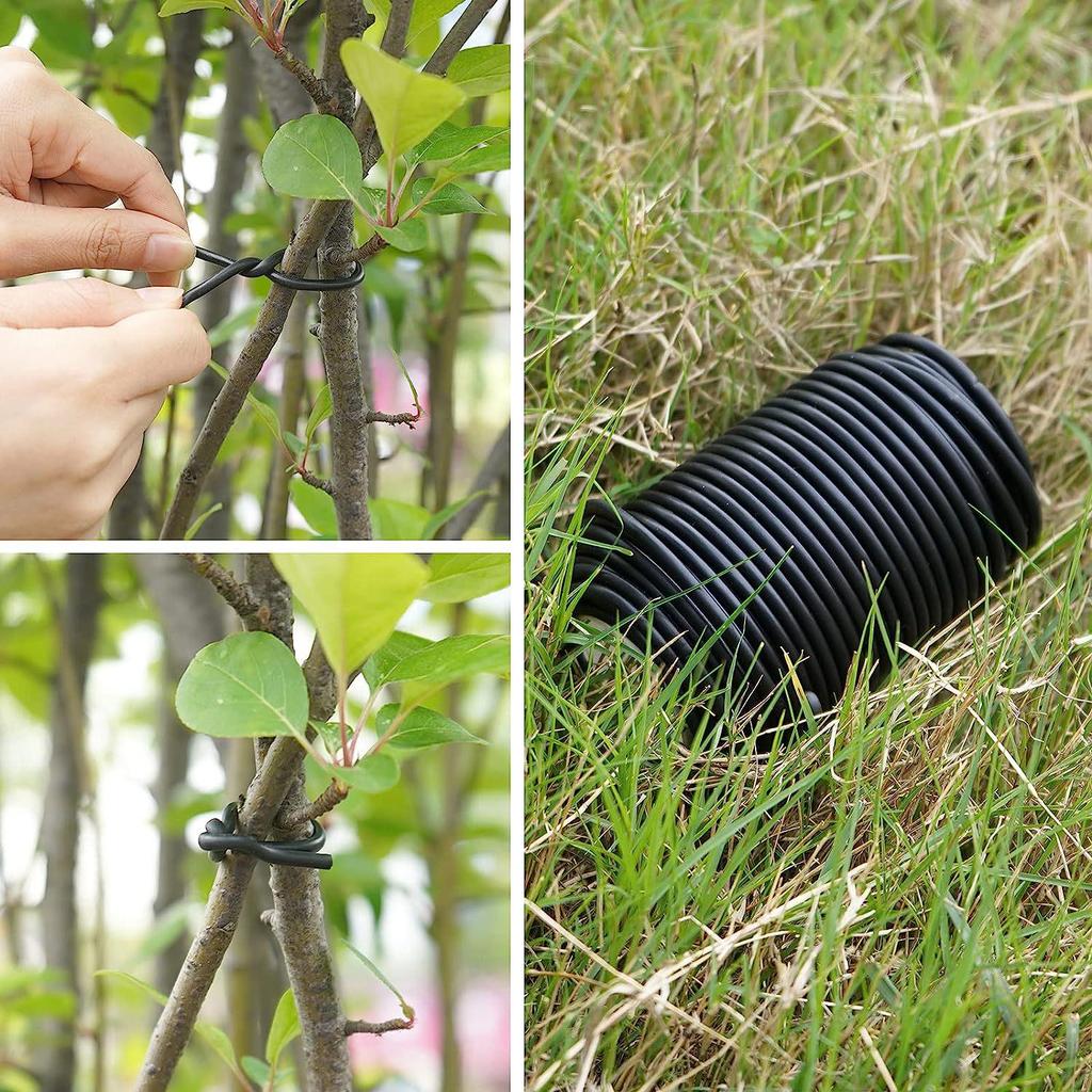 Garden Plant Twist Ties - 20m Soft Wire for Supporting Branches, Vines, and Stems