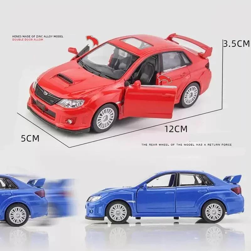 1:36 Subaru Impreza WRX STI Alloy Racing Car Model Diecasts Simulation Metal Toy Car Model Pull Back