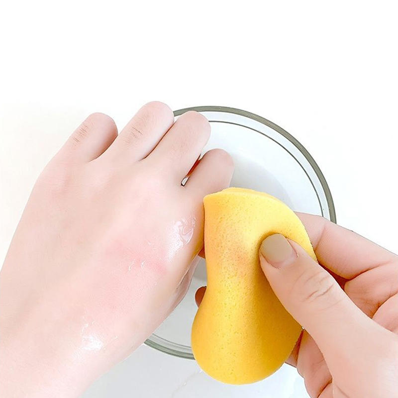 Compress Face Wash Puff with Storage Box Facial Cleansing Sponge for Makeup Remover Round Face Wash Sponge Skincare Beauty Tool