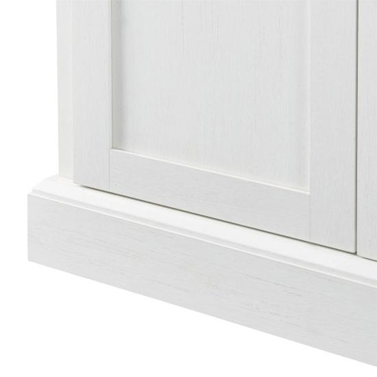 Küchenvorratskammer Patchwork Farbe Großes Sideboard mit 4 Türen und 2 Schubladen Moderner Buffet-Schrank für Esszimmer Wohnzimmer