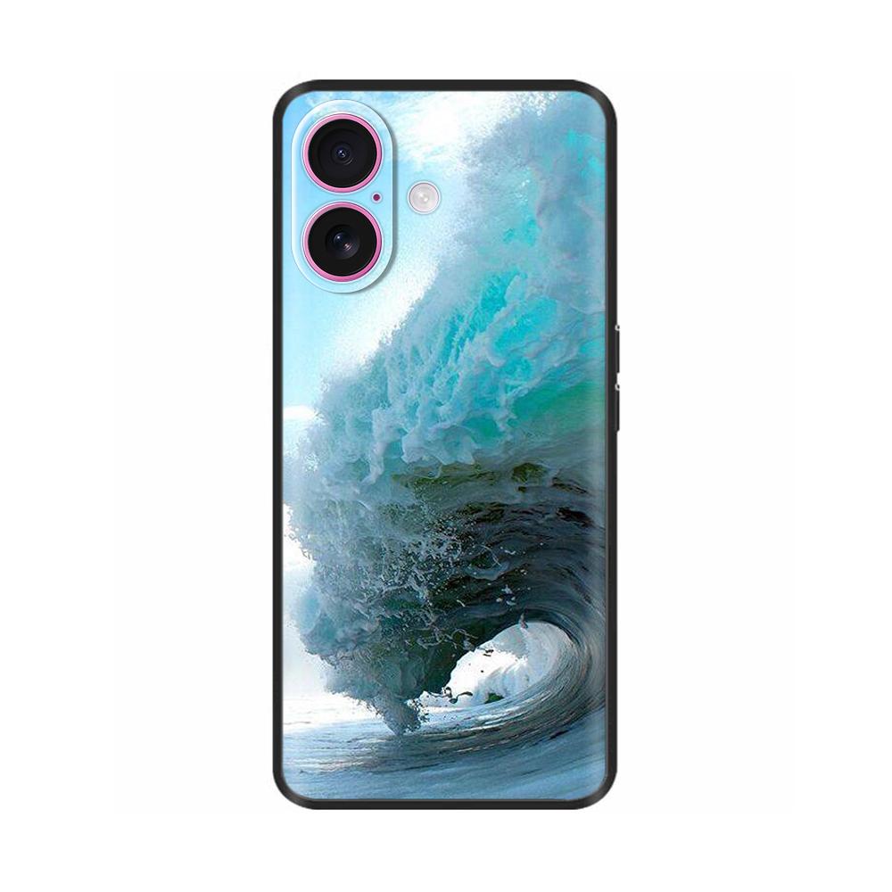 Luxury Shockproof Cover For iPhone 16 Plus Soft Silicone Case For Apple iPhone 16+ 16 Pro Max Bumper Soft Phone Protective Cover