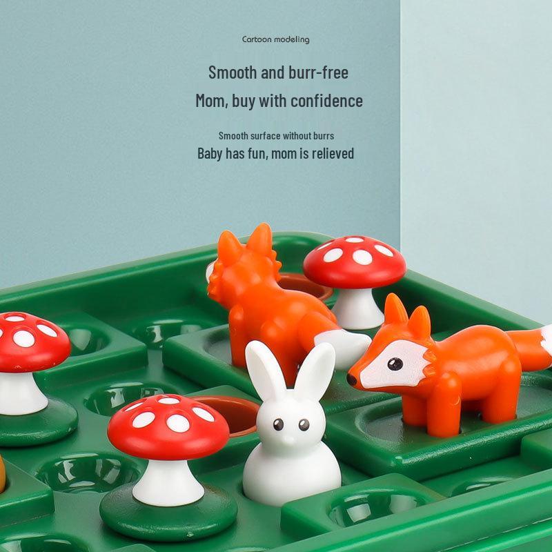 Jump Hop Bunny & Fox Children's Educational Desktop Puzzle Game