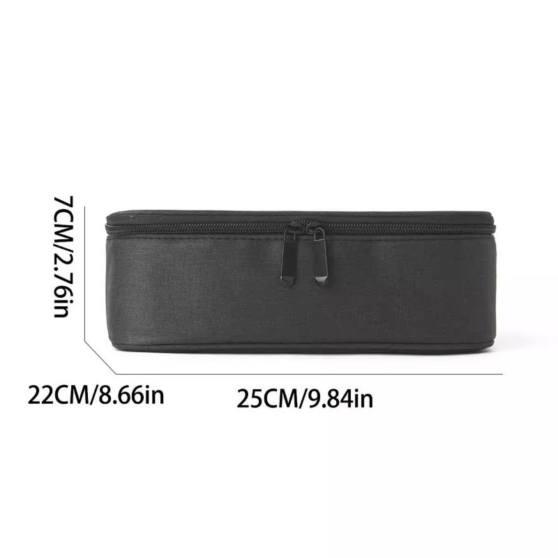 30-Slot Nail Polish Storage Bag, Black Gray Portable Hand-Held Large Cosmetic Bag, Holds Up To 30 Bottlessmall Clear Nail Polish