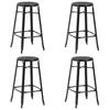 Tabourets de bar lot de 4  acier