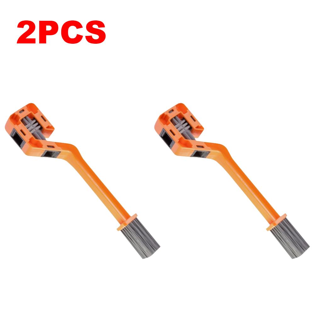1-5PCS Motorcycle Chain Brush Double Head Road Bike Brush Cleaner Outdoor Scrubber Road Care Tools Motorcycle Maintenance Tool