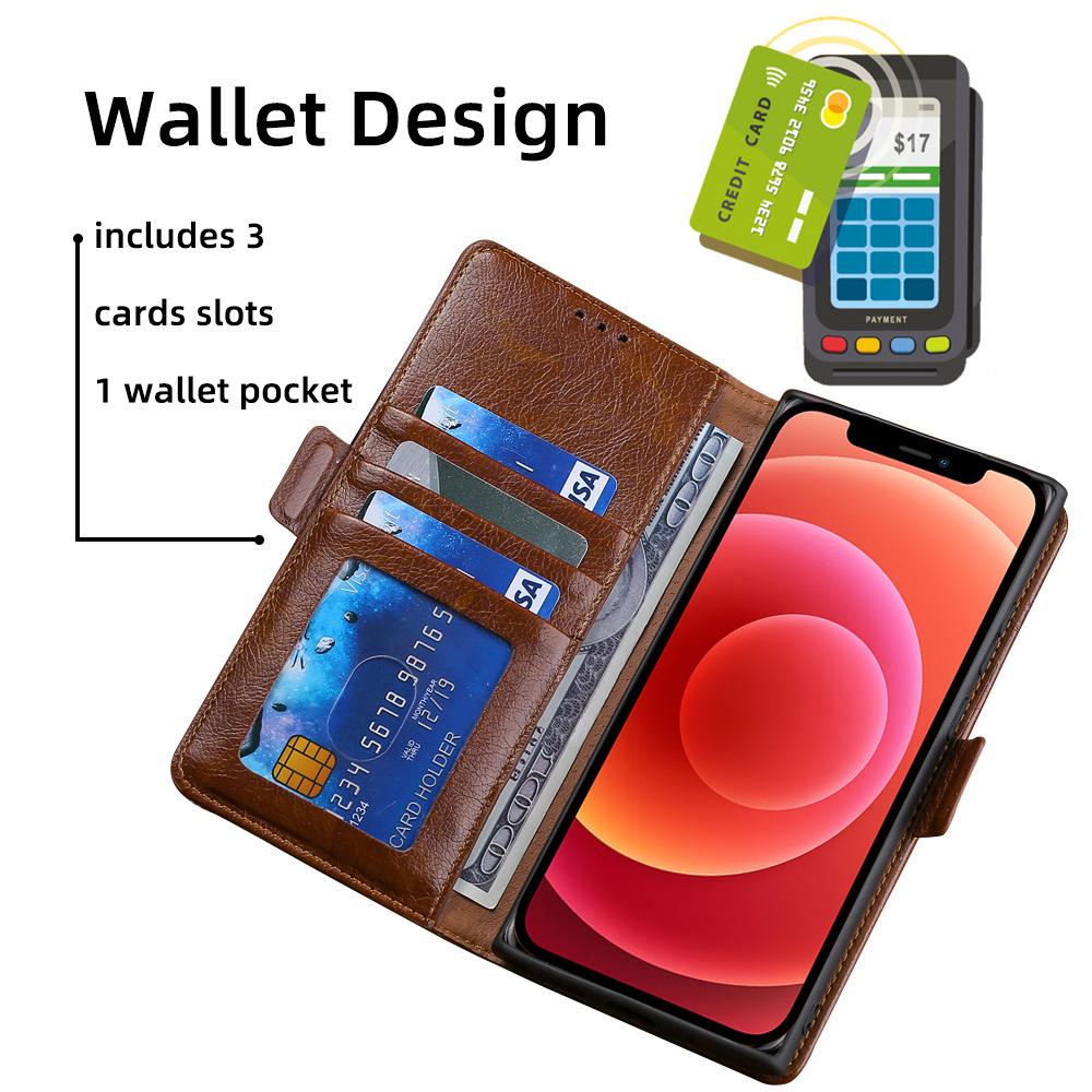 ZTE Blade A72 Magnetic Flip Phone Case - Drop-proof Stand Leather Cover for 4G/5G.