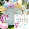 147 Stück Einhorn-Ballons, Einhorn-Geburtstagsparty-Dekorationen, Kinder, Mädchen, 1. Geburtstag, Ballon-Dekor, Babyparty, Geschlecht offenbaren, Zubehör
