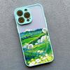Flower Field Scenery Phone Case For iphone 11 12 13 15 Pro Max Mini 7 8 Plus SE X XR XS 14 Plus Pro Max Shockproof Back Cover
