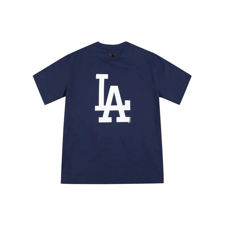 New MLB Los Angeles Dodgers T Shirt Unisex Navy Blue 31TSS3931-07N