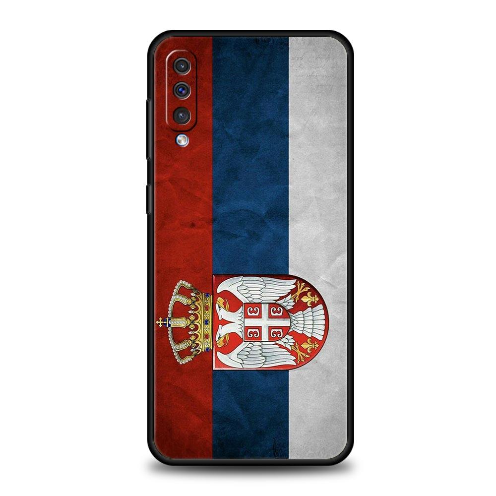 Serbia Flag Phone Case For Samsung Galaxy A12 A14 A32 A50 A70 A20E A20S A10 A10S A22 A30 A40 A34 A54 A42 A52 5G A02S A04s Cover