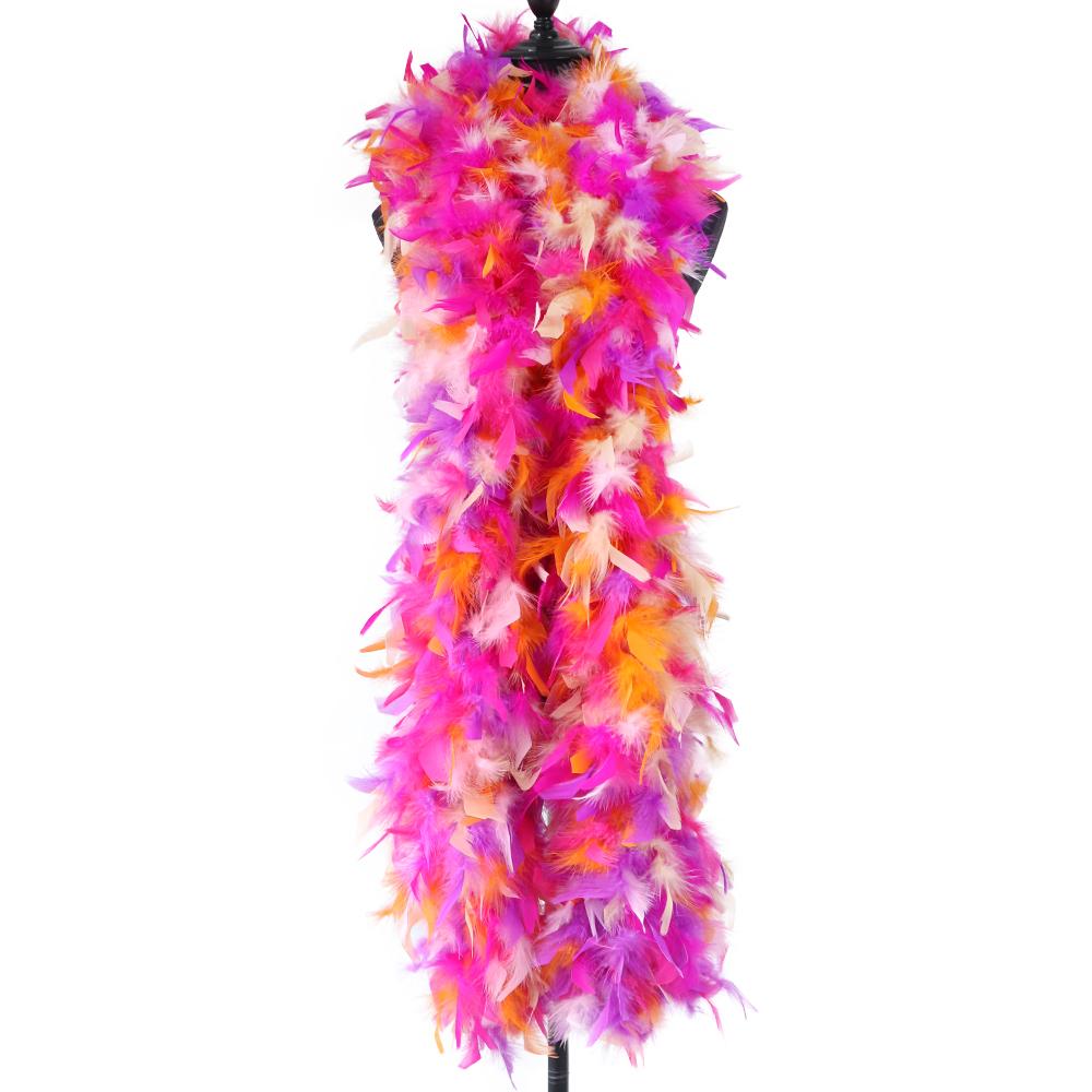 DIY 130g Pluizige Witte Kalkoenveren Boa 2 Meter Grote Maraboe Veren Sjaal voor Carnaval Bruiloft Feestjurk Decoratie Kostuum Naaiband