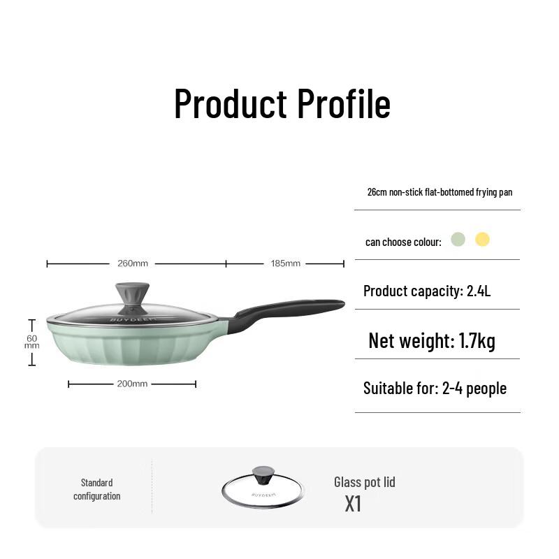 Buydeem 26cm Non-stick Frying Pan