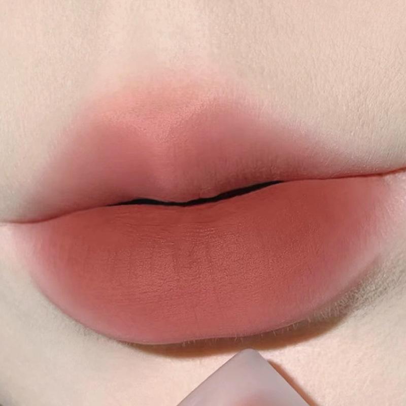 Velvet Matte Lip Glaze Waterproof Long Lasting Non Stick Cup Pigmented Lip Mud