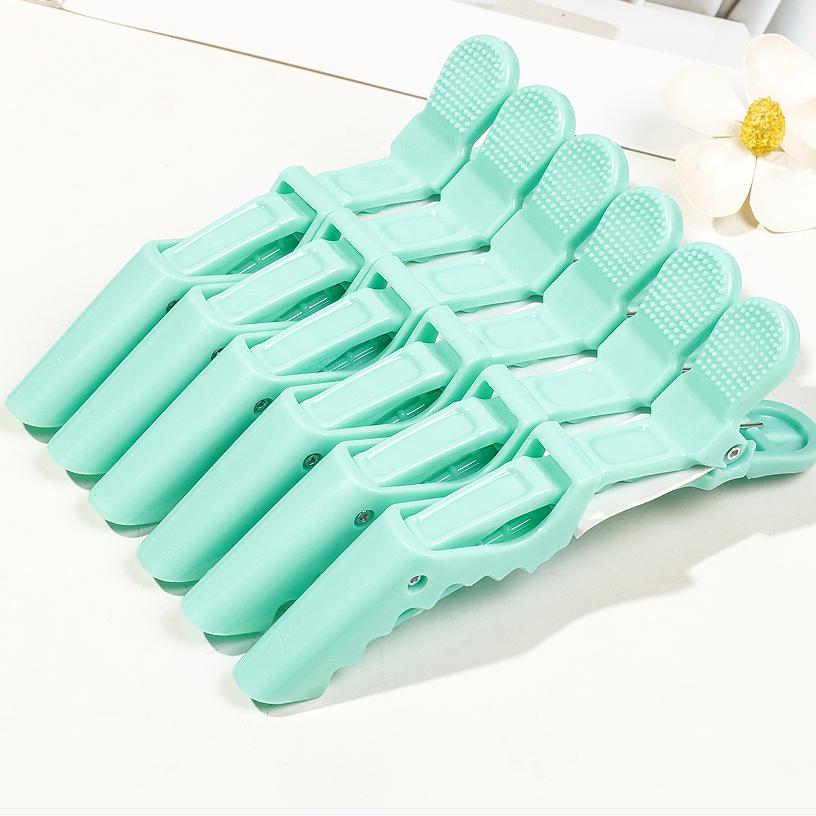 6pcs crocodile hair clip design claw shaped hair clip salon hair clip hair accessories makeup clip Special for real hair wigs