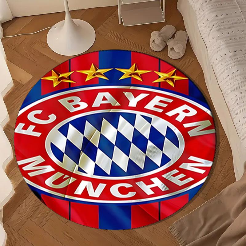1PC rug Munich FC Crest Round mat Home Decor, Chair rug For livingroom,Bedroom, doormat home decor Birthday Gift Christmas Gifts