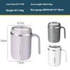 304 Stainless Steel Coffee Mugs with Handle Portable Heat-resistant Creative PP Liner Drinking Water Milk Tea Cup Gift Drinkware