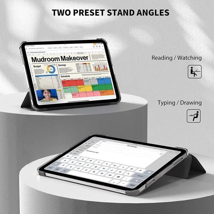 Case for iPad 11" (A16) / iPad 10.9" 10th Generation - Shockproof Protection Stand Sleep/Wake
