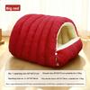 Pet Haven Enclosed Cat And Small Dog Bed With Pp Cotton For Cozy Comfort