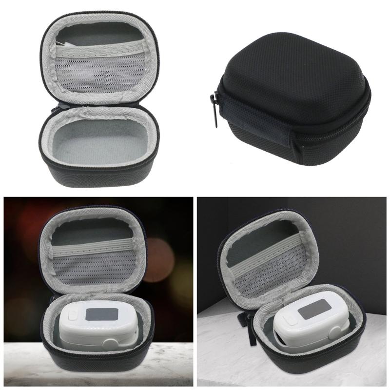 Hard Storage Case with Soft Lining Protective Case Compact Carry Case for Fingertip Pulse Oximeter Blood Oxygen Monitors