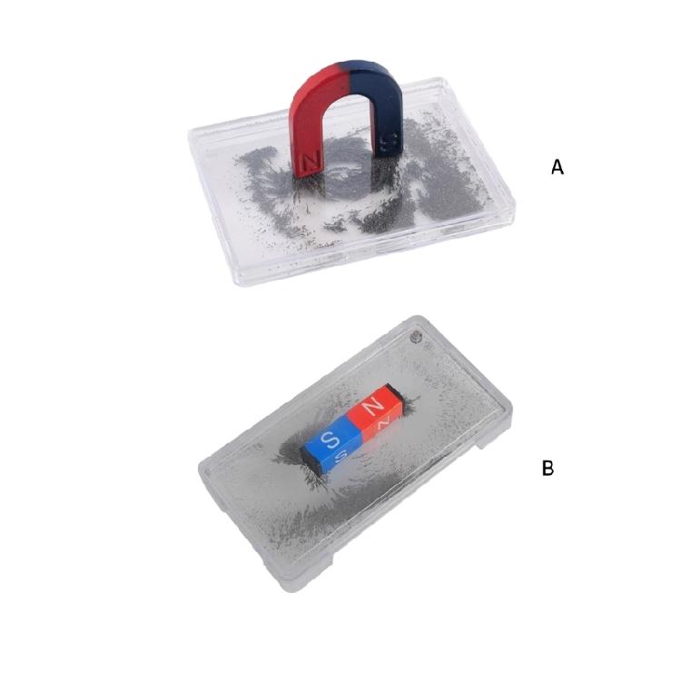 Magnetic Field Demonstrator With Iron Filings for Science Lab Magnetic Induction Demonstrator Physics Teaching Aid