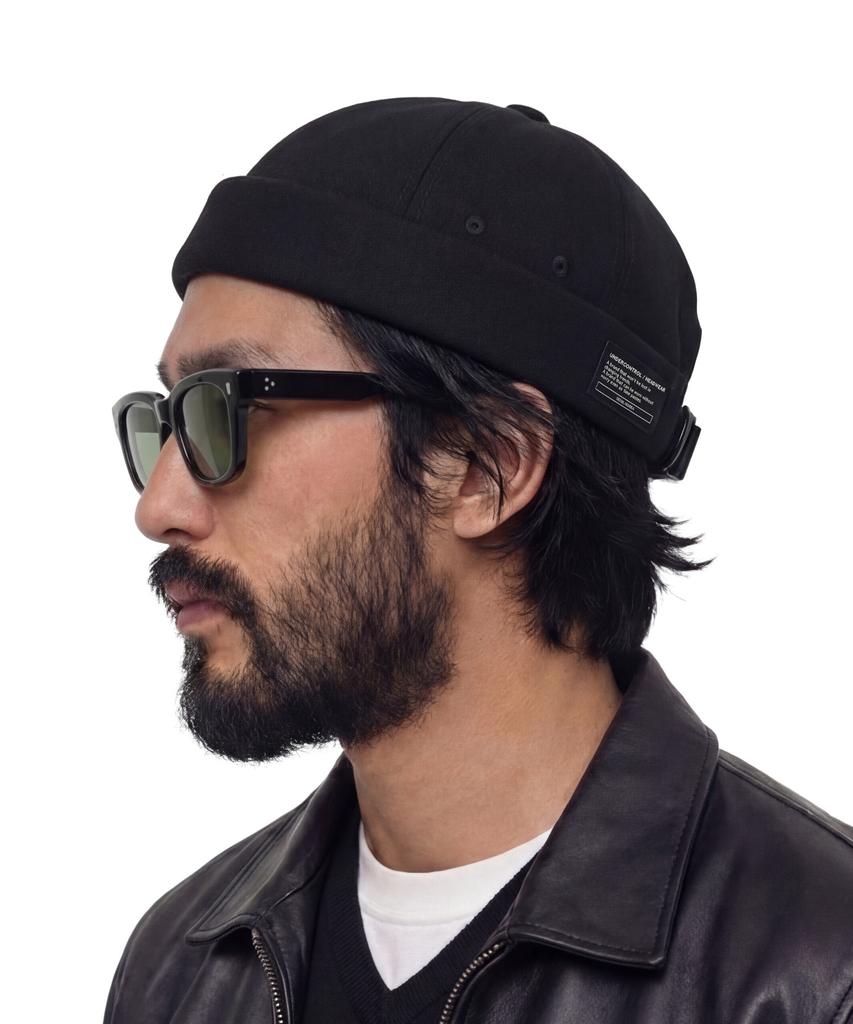 Eondeokeonteulol Cotton Brimless Cap Mold Cap / Twill Cotton / Black