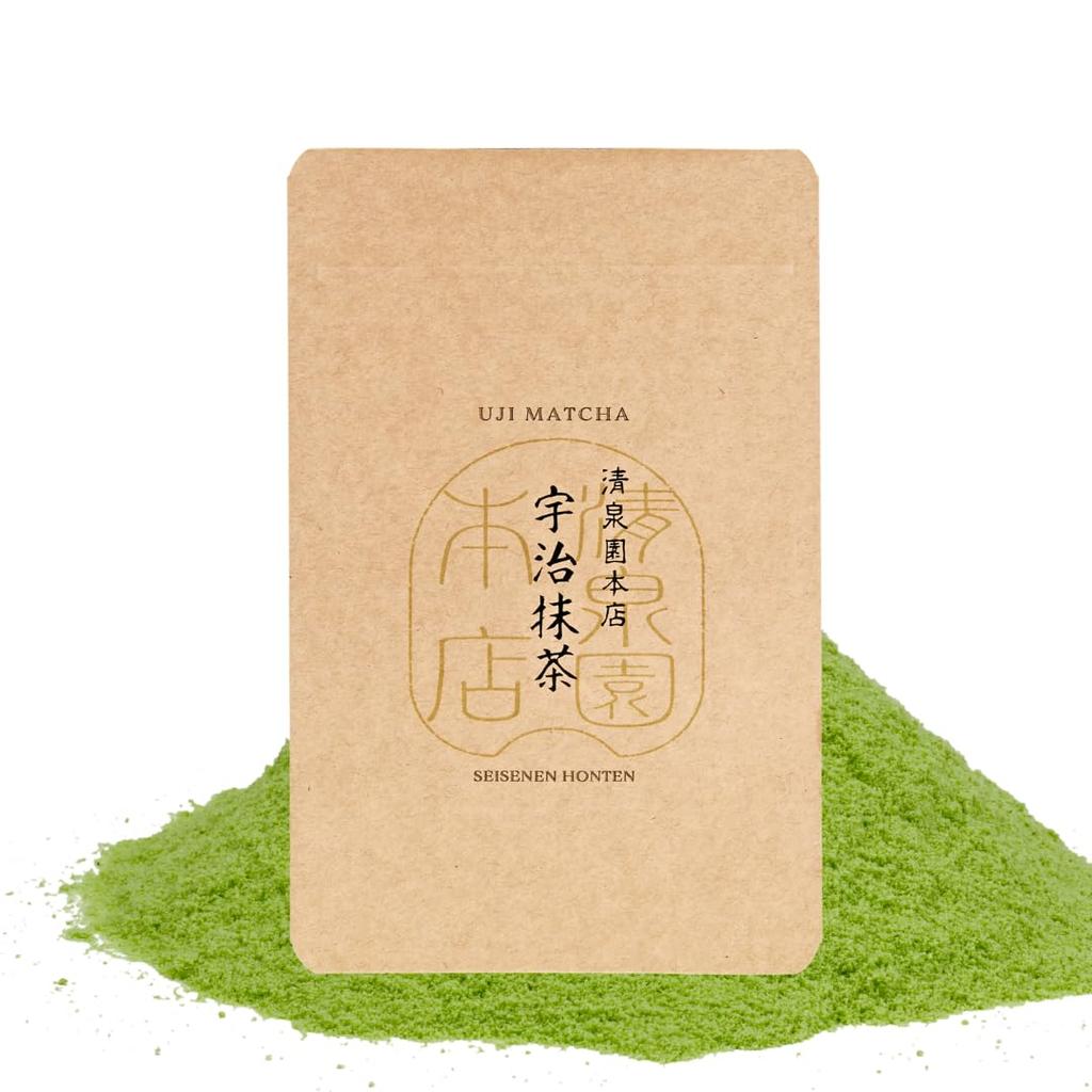 Seisenen Honten Uji Matcha Made In Premium Traditional Matcha Carefully Matcha Powder Powder, Japan, 30g, Quality, Latte, Sweets, Mellow, Flavorful,